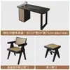 Nueva Mesa de Té para Balcón Estilo Chino con Bandeja de Té de Piedra Almacenamiento de Tetera Soporte para Té Mesa Pequeña para el Hogar Madera Maciza Mesa Simple para Preparar Té