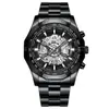 Reloj Nuevo para Hombre No Mecánico Impermeable Luminoso Casual de Negocios Mecánico para Hombre Hueco Reloj Shopee