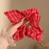 Pañuelo Cuadrado con Lazo para Niñas, Lazo para el Cabello, Lindo Accesorio Floral para el Cabello, Coletero Estilo Coreano, Cuerda para el Cabello, Lazo a Cuadros, Banda Elástica