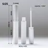 Botella de Pegamento Blanco al por Mayor en Stock, Redondo 4.5ml Tapa de Aluminio Tubo Vacío para Delineador Líquido con Aplicador de Pincel Delgado, Material de Empaque Cosmético