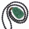 Collar de Buda rata del zodíaco de imitación de jaspe Hetian al por mayor de fábrica cuentas negras mil manos Guanyin Bodhisattva Dios Guardián