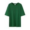 Gola Traseira Masculina e Feminina Tamanho Grande Solta Casual Algodão Camiseta Verão Novo Ombro Caído 14 Cores Opcionais Blusas de Manga Curta