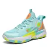 Zapatos de Baloncesto para Hombres y Mujeres Verano Ligeros Transpirables Resistentes al Desgaste Talla Grande Antideslizantes Zapatos Deportivos Absorción de Impactos Superficie de Malla Suela Suave Zapatos de Baloncesto para Estudiantes