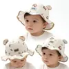Nuevo Sombrero de Pescador de Dibujos Animados para Niños Primavera y Otoño, Lindo Sombrero de Sol para Niños y Niñas, Sombrero Cubo de Protección Solar para Bebés, Estilo Coreano Súper Lindo