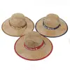 Sombrero de Sol de Ala Ancha Nuevo de Verano Protección Solar Sombrero de Sol de Playa Jazz Vaquero Occidental Sombrero de Sol Montañismo Pesca al Aire Libre Sombrero de Paja
