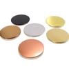 Tapa de aleación de zinc de imitación de 81 mm para taza de vela, botella de almacenamiento de vidrio semi-automática dividida, botella de almacenamiento con tapa de metal, tapa de sellado