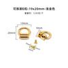 Accesorios de ferretería para equipaje directo de fábrica hebilla en forma de D de aleación de zinc hebilla en forma de D anillo de hebilla en forma de D para ajuste de correa de bolso de mujer DIY