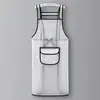 Macacão de TPU transparente avental de cozinha doméstico LOGO personalizável masculino e feminino roupas de trabalho publicitárias cintura comércio exterior Atacado