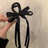 Horquilla de lazo estilo coreano retro con lazo para la nuca para mujer, pinza de tiburón, accesorio para el cabello estilo hada de verano