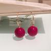 2020 Famosos de Internet Nuevo Estilo Elegantes Pendientes de Perla Grande Pendientes Moda Europea y Americana Exagerados en Forma de C Abiertos Pendientes de Perla para Mujer