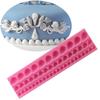 Molde de Bolo Flip Formato Concha Borda DIY Decoração de Chocolate Argila Leve Ferramenta de Assar Molde de Silicone
