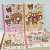 Cuaderno Rayado B5 Cuaderno Rilakkuma Estilo Ins de Alto Valor Estudiante Bloc de Notas de Tamaño Grande Cuaderno de Espiral Cuaderno Simple