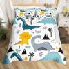 Funda de Edredón Estampada de Dibujos Animados de Dinosaurios Juego de Tres Piezas Estampado Digital Comercio Exterior Kit Textil para el Hogar AliExpress Amazon Textil para el Hogar
