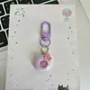Llavero de Botón de Caramelo Lindo Ins Femenino Corazón Regalo para Mejor Amiga Colgante Bolso Dulce Regalo para Mejor Amiga Colgante