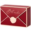 Estilo INS Celebridad de Internet Europeo Sobre Sello de Lacre Bronceado Ceremonia de Boda Compromiso Caja de Dulces Multicolor Buena Plegable Caja de Regalo
