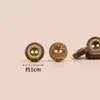 Botões Redondos Retrô de Coco Natural para Decoração de Roupas Infantis Botões Artesanais DIY Acessórios de Roupa