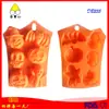 Más de 6 incluso Murciélago de Halloween Fantasma Calabaza Cráneo Dibujos Animados Molde de Silicona para Pastel Molde para Jabón Hecho a Mano DIY