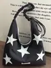 Bolsa Transversal Estilosa Estilo Coreano de Nicho Estrela Nova Primavera Bolsa de Ombro Portátil Bolsa Tote de Grande Capacidade