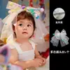 Novo Estilo Super Fada Princesa Bastão Twist Dopamina Véu Bebê Sessão de Fotos de Aniversário Grampo de Cabelo Fofo para Meninas Acessórios de Cabelo para Fotos