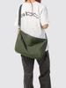 Bolsa Transversal de Lona Casual Estilo Japonês Feminina 2025 Novo Estilo Simples Grande Capacidade Bolsa de Ombro Design Exclusivo Bolsa para o Dia a Dia