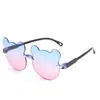 Gafas de sol para niños gafas de sol gafas de protección solar niñas niños moda lindo oso bebé gafas de sol gafas de sol montura de gafas con parasol