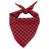 Primavera y Verano Nuevo Babero para Mascota a Cuadros para Perro Bulldog Francés Multicolor Toalla Triangular Fabricante Venta al Mayoreo Perros Pequeños