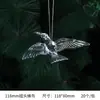 Pingente de Decoração de Natal Transfronteiriço, Pingente de Natal de Cristal de Alta Transparência com Alce e Estrela de Cinco Pontas, Decoração Criativa para Árvore de Natal
