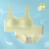 Ropa interior para estudiantes en desarrollo, Ropa interior de seda de hielo para niñas, Ropa interior para niños grandes, Ropa interior para niñas, Sujetador de látex, Ropa interior sin costuras