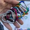 Venta directa de fábrica No.. 5 Aleación de Aluminio Forma Especial Colorida Seguridad Exterior Hebilla Corazón de Melocotón Mosquetón en Forma de Corazón Corazón Pequeño