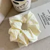Goma de Pelo Coreana Simple de Color Sólido Scrunchie de Verano Colorida Versátil para Coleta Alta Nuevo Accesorio para el Cabello