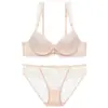 Comércio Exterior Mais Vendido Sexy para Seios Pequenos Reunião Suporte Lateral Anti-Queda Roupa Íntima Top Fino Suporte Inferior Grosso Conjunto de Sutiã de Renda