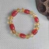 Venta al por mayor, pulsera de cuentas de barril de ágata con joyería de cristal de personalidad simple, pulsera Passepartout para hombres y mujeres, regalo en vivo