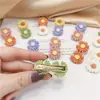 Clip de Color Margarita Accesorios para el Cabello Pasador Color Caramelo Pinza de Pato Pinza Superior Flequillo Flor para Cabello Suelto Clip para Cola de Caballo