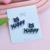 Nueva Hebilla para Cordones Oso Letra Acrílico Accesorios DIY Funda de Teléfono Agujero Zapatos Parche Pasador Accesorios para el Cabello
