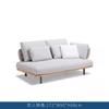 Villa de Ocio Combinación de Sofá de Madera Maciza Protección Solar Impermeable para Patio Jardín Set de Mesa de Café Sofá de Ratán Sofá de Hotel