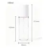 Botella de Presión Hidratante y Humectante de 30-120ml Plástico Petg Botella Dispensadora Cosmética Set de Emulsión de Agua Botella con Spray