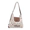 Bolsa de Hombro para Mujer Transfronteriza Sheng Shi 2024 Nuevo Otoño e Invierno Retro Gran Capacidad para el Trabajo Lunares Moda Bolso Tote Versátil