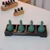 Olla de Aceite Esencial para Spa Tailandés Salón de Belleza Cerámica Hoja Botella de Aceite Esencial Aromaterapia Mezcla Dispensación Bandeja de Spa Set