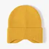 Otoño e invierno Nuevo gorro de punto para mujer de algodón cachemir moda Joker gorro de lana para hombre protección cálida para las orejas al aire libre fabricantes venta al por mayor