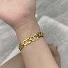 Europa e Estados Unidos Novo Sentido de Alto Padrão Exquisito Pulseira Nariz de Porco Feminina Celebridade da Internet Ins Pulseira Dourada Exagerada Moda Personalidade Tendência