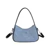 2026 Verano Nueva Moda Tendencia Commute Azul Denim Bolso de Mano Diseño de Nicho para Mujer Bolso de Hombro Retro Bolso Dumpling