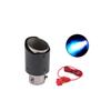 Tubo de escape trasero luminoso con patrón de carbono modificado para coche transfronterizo, lámpara LED de efecto fuego para motocicleta, generación de tubo de escape de acero inoxidable