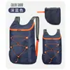 Mochila plegable portátil ultraligera para senderismo al aire libre, mochila de viaje para hombres y mujeres, bolsa de almacenamiento tipo piel, logotipo con impresión personalizada