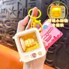 Chaveiro Criativo de TV Animal Giratório Iluminado, Brinquedo Divertido para Alunos Alivia Estresse, Pequeno Pingente Presente Atacado
