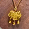 Prata de Lei S925 Estilo Chinês Ruyi Cadeado da Paz Corda Trançada Pingente Feminino Novo Estilo Chinês Cadeado da Sorte e Longevidade Acessório