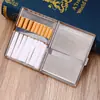 Estojo de Cigarros com 18 Unidades, Comprimento Estendido de 10cm e Design Impresso, Caixa de Armazenamento de Cigarros Metálica Portátil para Homens, Anti-Pressão e à Prova de Umidade, Estilo Clip