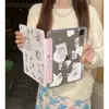 Funda Protectora de Conejito de Dibujos Animados Adecuada para iPad Mini Tablet Air7 con Ranura para Lápiz 10ª Generación Y-Fold Pro Linda 11 pulgadas
