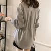 Comercio Exterior al por Mayor Ropa para Mujer Tallas Grandes, Blusa que Disimula el Vientre, Nuevo Estilo Primavera y Otoño 2026, Elegante Camisa Adelgazante que Ceñe la Cintura para Mujeres Tallas Grandes