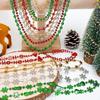 Suministro Directo de Fábrica Collar de Cadena de Cuentas Navideñas para las Fiestas Decoración Navideña Cadena de Cuentas Conexión Cadena de Cuentas Decoración Navideña DIY
