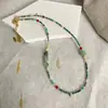 Collar de Piedra Natural Turquesa con Cuentas para Mujer Ágata Nuevo de Alta Gama Lujo Accesible Diseño de Nicho Cadena para Clavícula